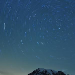 Mt Rainier Star Trails