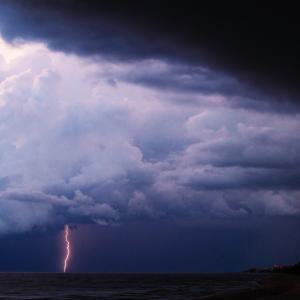 Thunderstorm Over Gulf