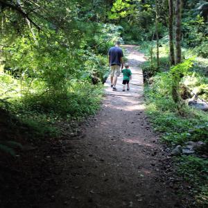 Walking with daddy