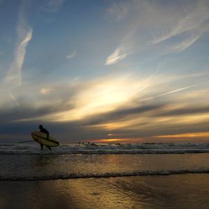 Stand up paddle at Sunset