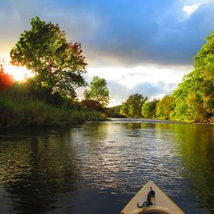 Kayaking @ sunset 