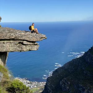 1060m high table mountain hike in Cape Town 