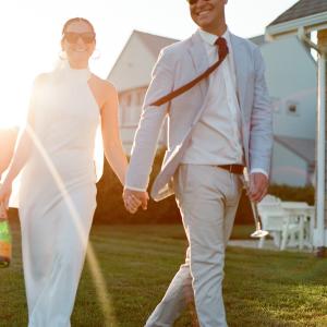 backyard engagement session