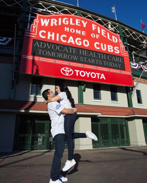 Wrigley Field Engagement Session