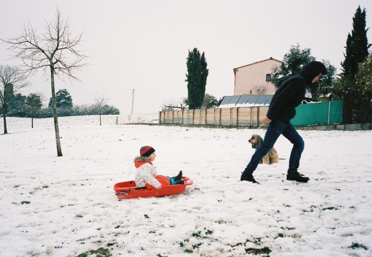 Milo et Julien. Saint-Ybars. Janvier 2021.