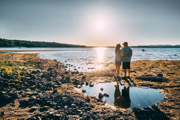 Sunset by the River