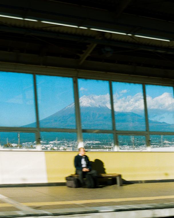 Mt Fuji at 300kph. 