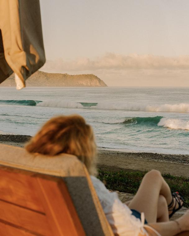 Quiet moments in a surfing town —