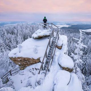 Viewpoint in the Fichtelmountains, Bavaria, Germany